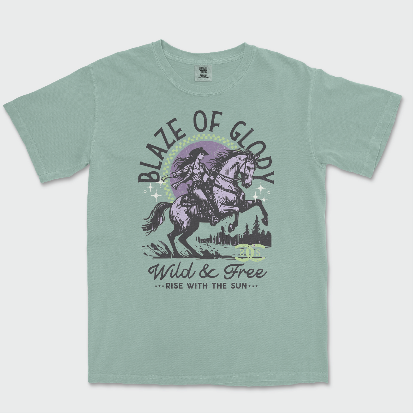 Blaze Of Glory | Tee Shirt | Bay Green