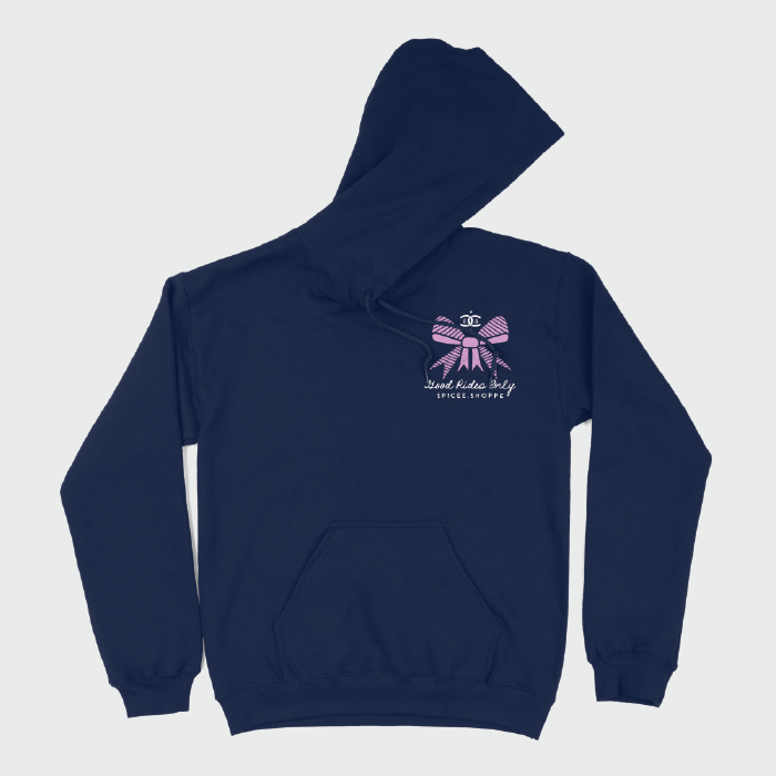 Bows & Spice | Navy Blue | Hoodie