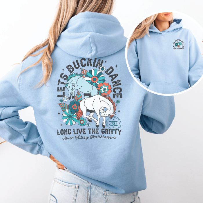 Lets Buckin' Dance | Light Blue | Hoodie