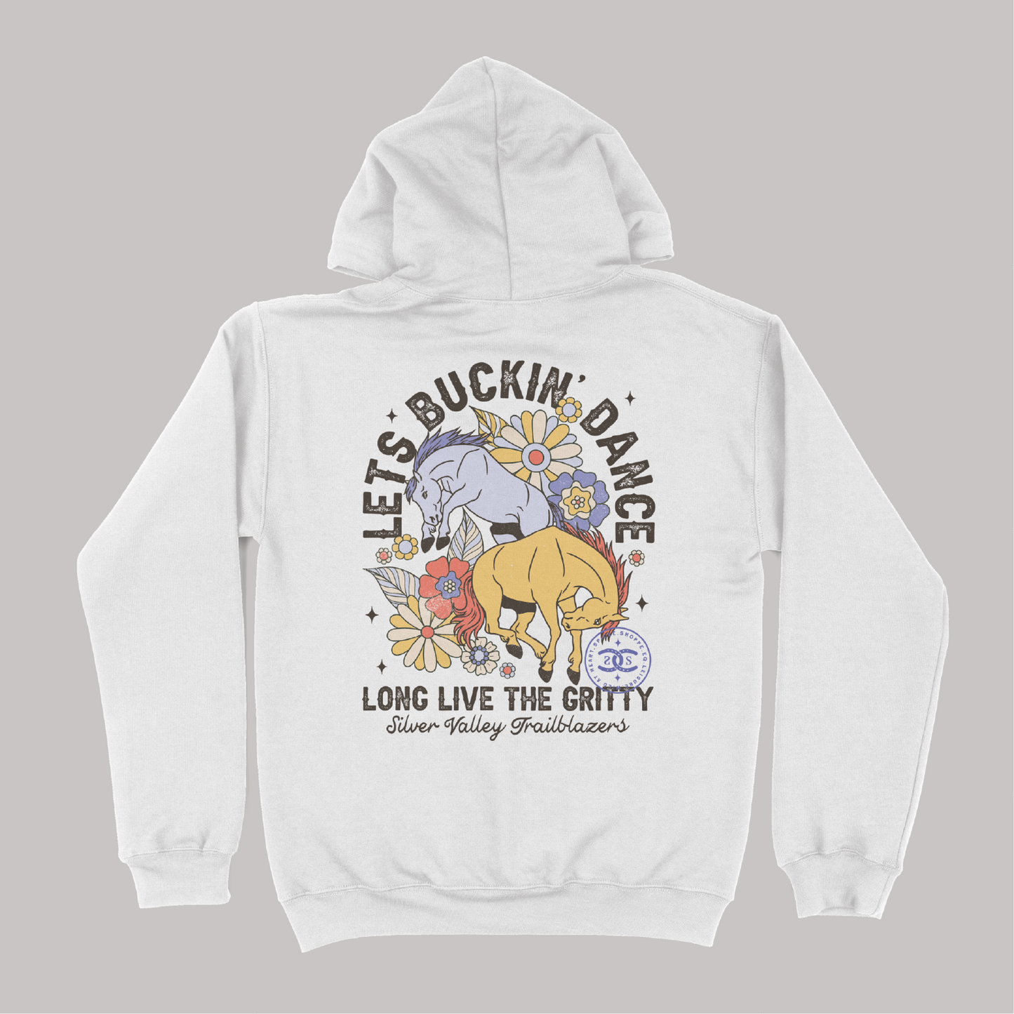 Lets Buckin' Dance | White | Hoodie