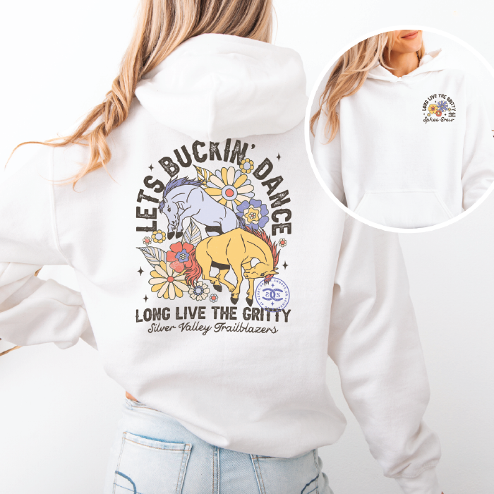 Lets Buckin' Dance | White | Hoodie