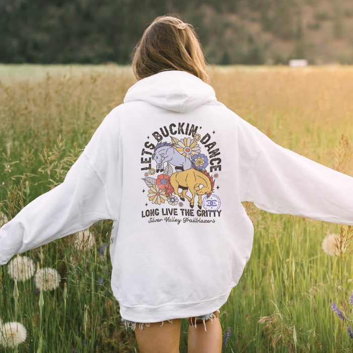 Lets Buckin' Dance | White | Hoodie