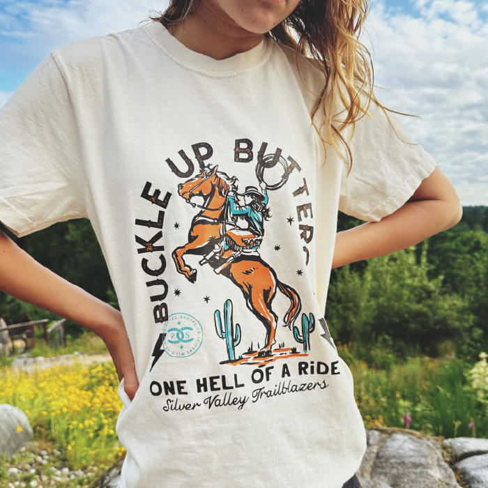 Buckle Up Buttercup | Ivory | Tee Shirt