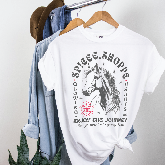 Enjoy The Journey | White | Tee Shirt