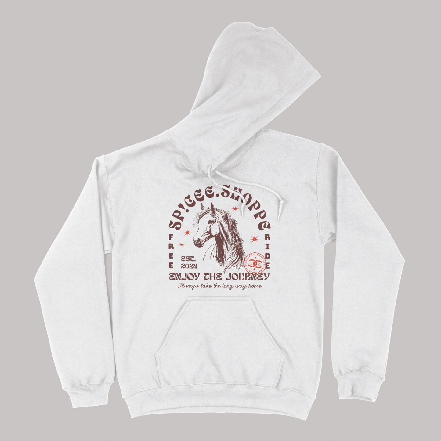 Enjoy The Journey | White | Hoodie