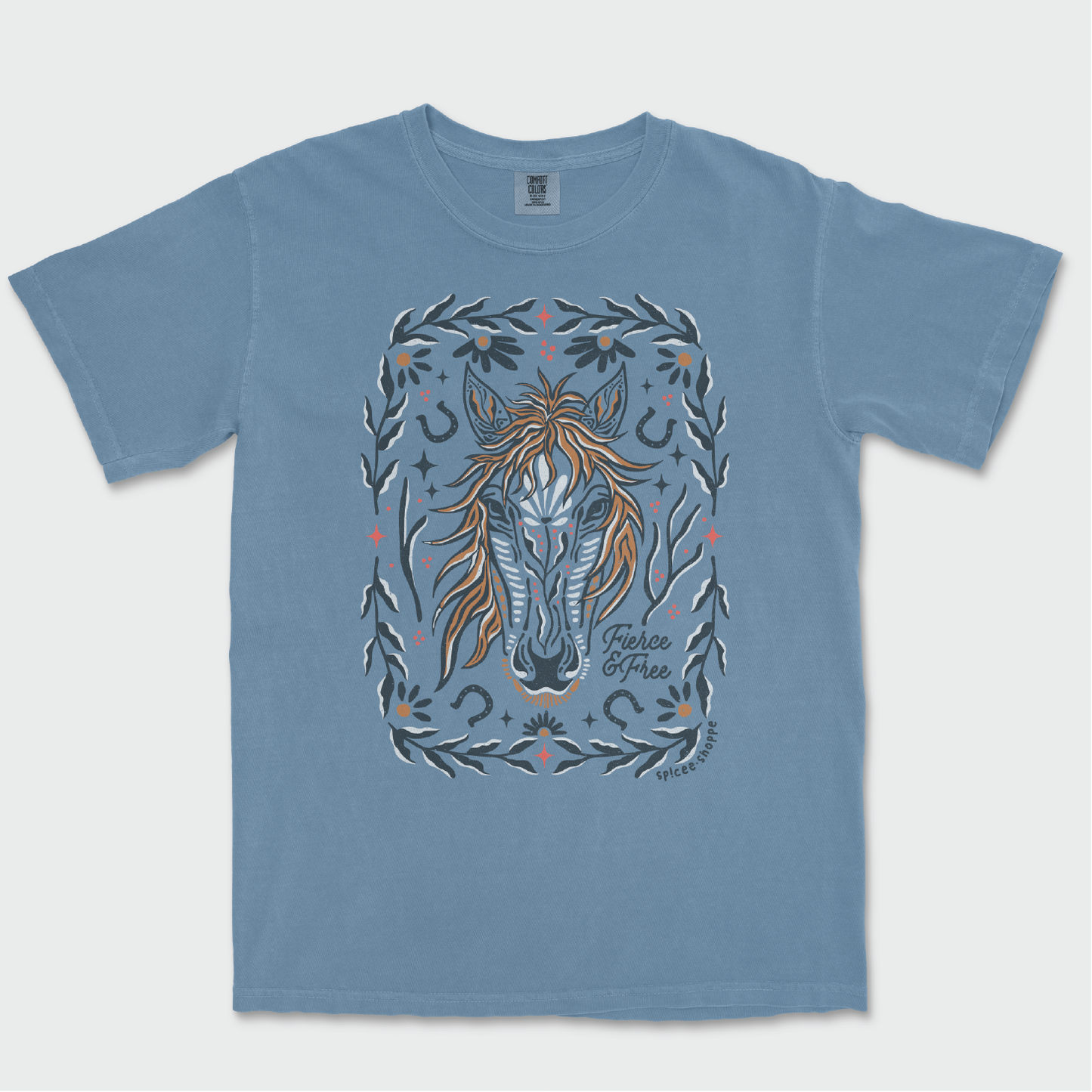 Fierce & Free | Tee Shirt | Ice Blue