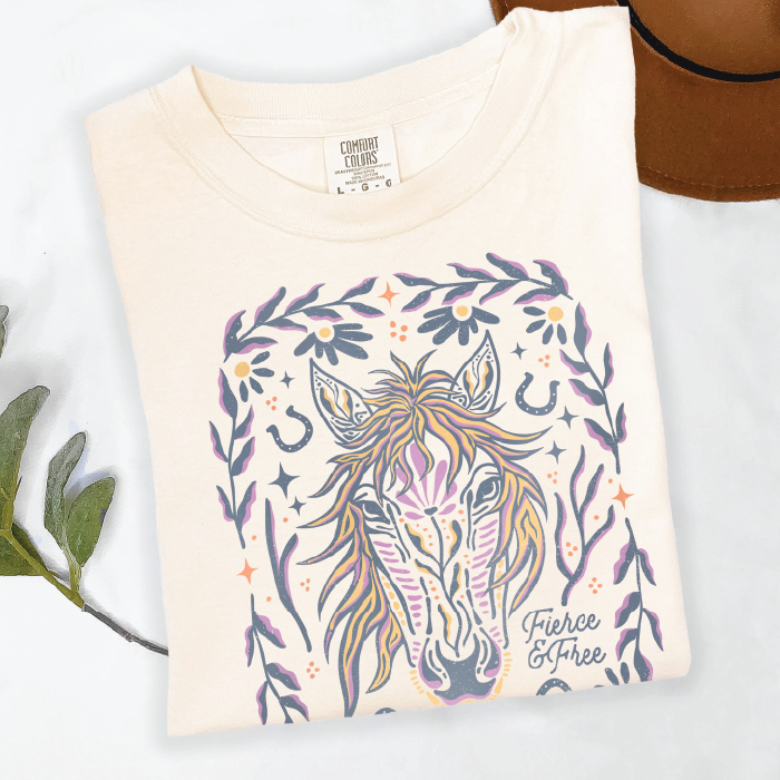 Fierce & Free | Tee Shirt | Ivory