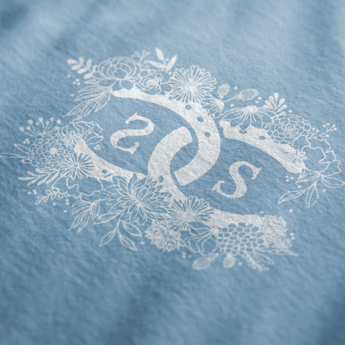 SP!CEE Floral Logo | Light Blue | Sweatshirt
