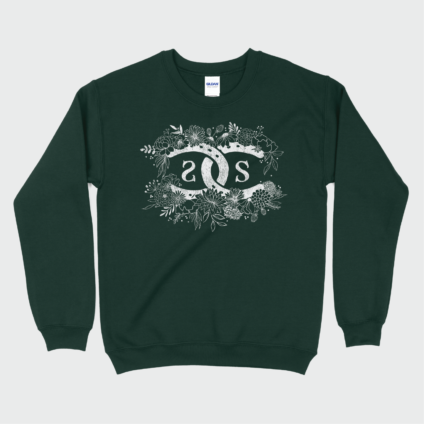 SPICEE Floral Logo | Forest Green | Sweatshirt