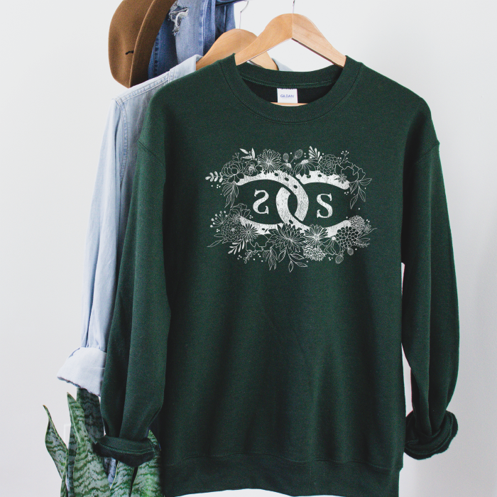 SPICEE Floral Logo | Forest Green | Sweatshirt