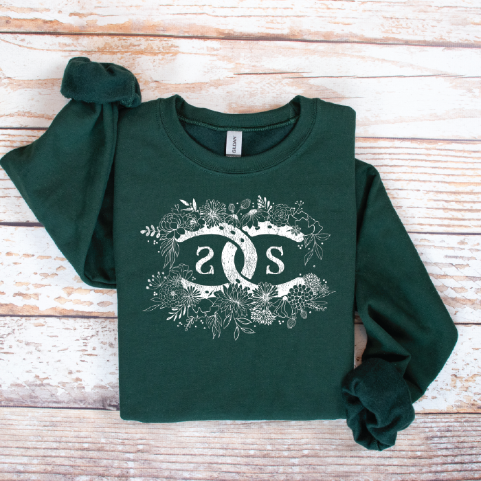 SPICEE Floral Logo | Forest Green | Sweatshirt