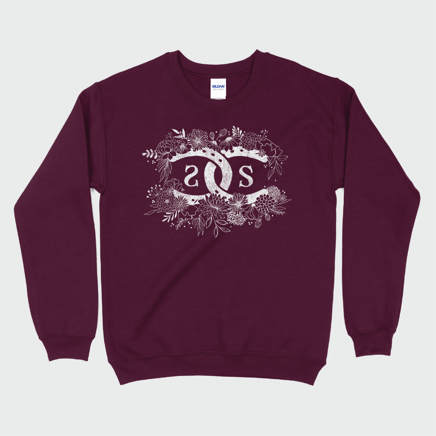 SPICEE Floral Logo | Maroon | Sweatshirt