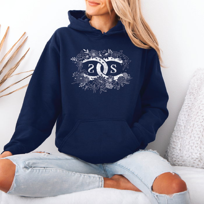 SP!CEE Floral Logo | Navy Blue | Hoodie