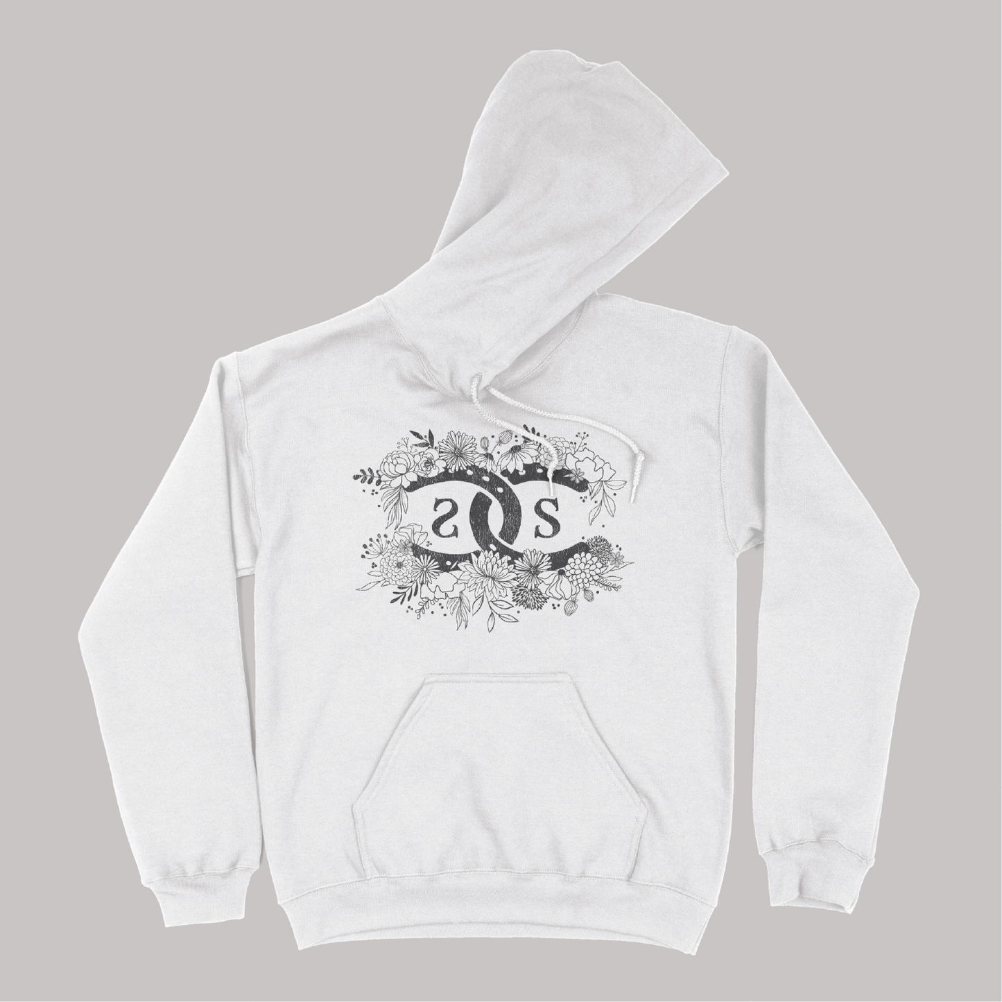 SP!CEE Floral Logo | White | Hoodie