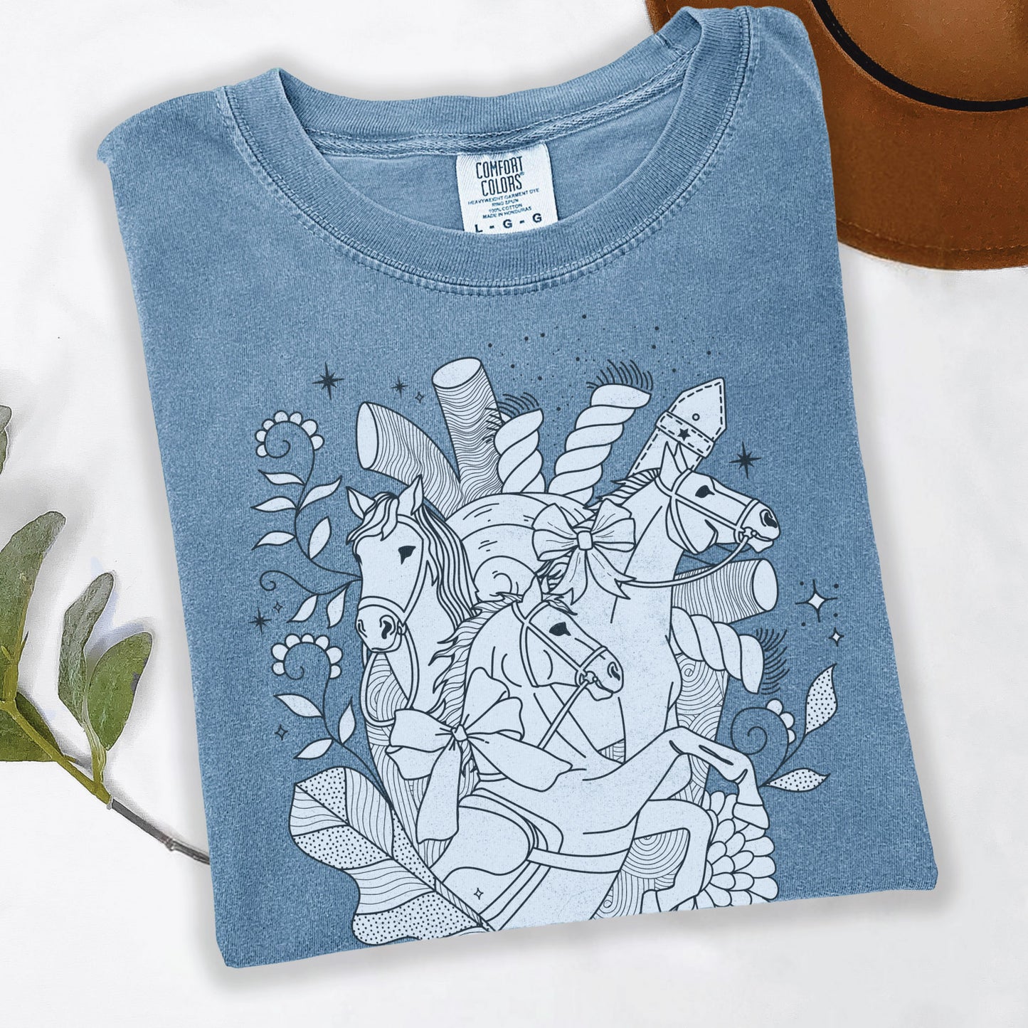 Heart Horse | Ice Blue | Tee Shirt