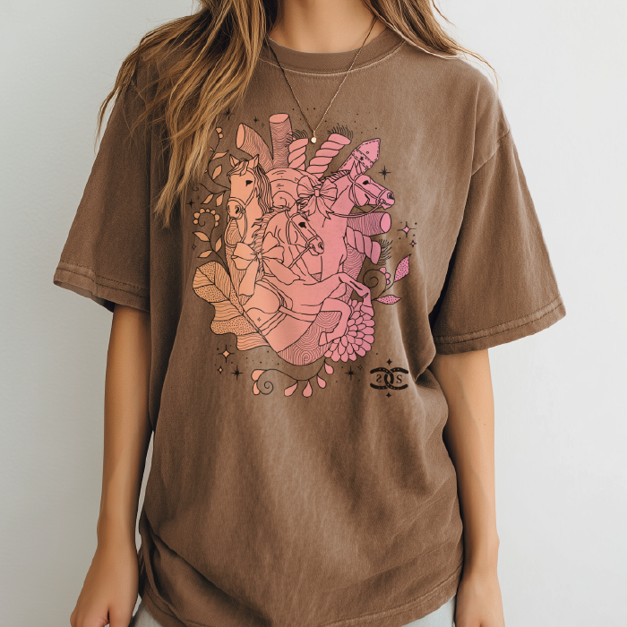 Heart Horse | Espresso | Tee Shirt