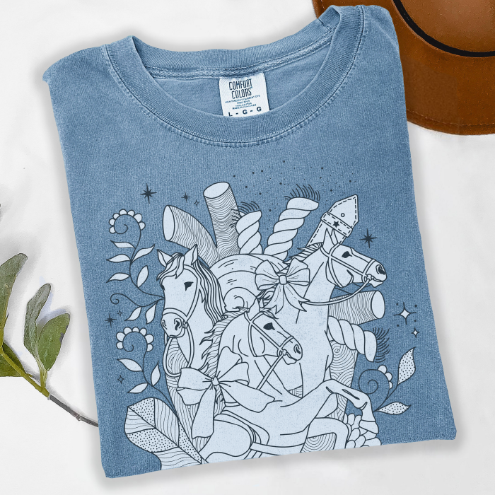 Heart Horse | Ice Blue | Tee Shirt