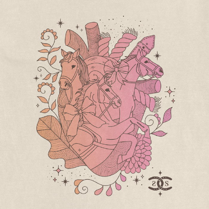 Heart Horse | Ivory | Tee Shirt
