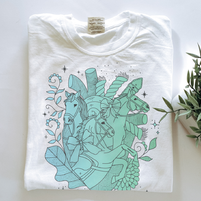 Heart Horse | White | Tee Shirt