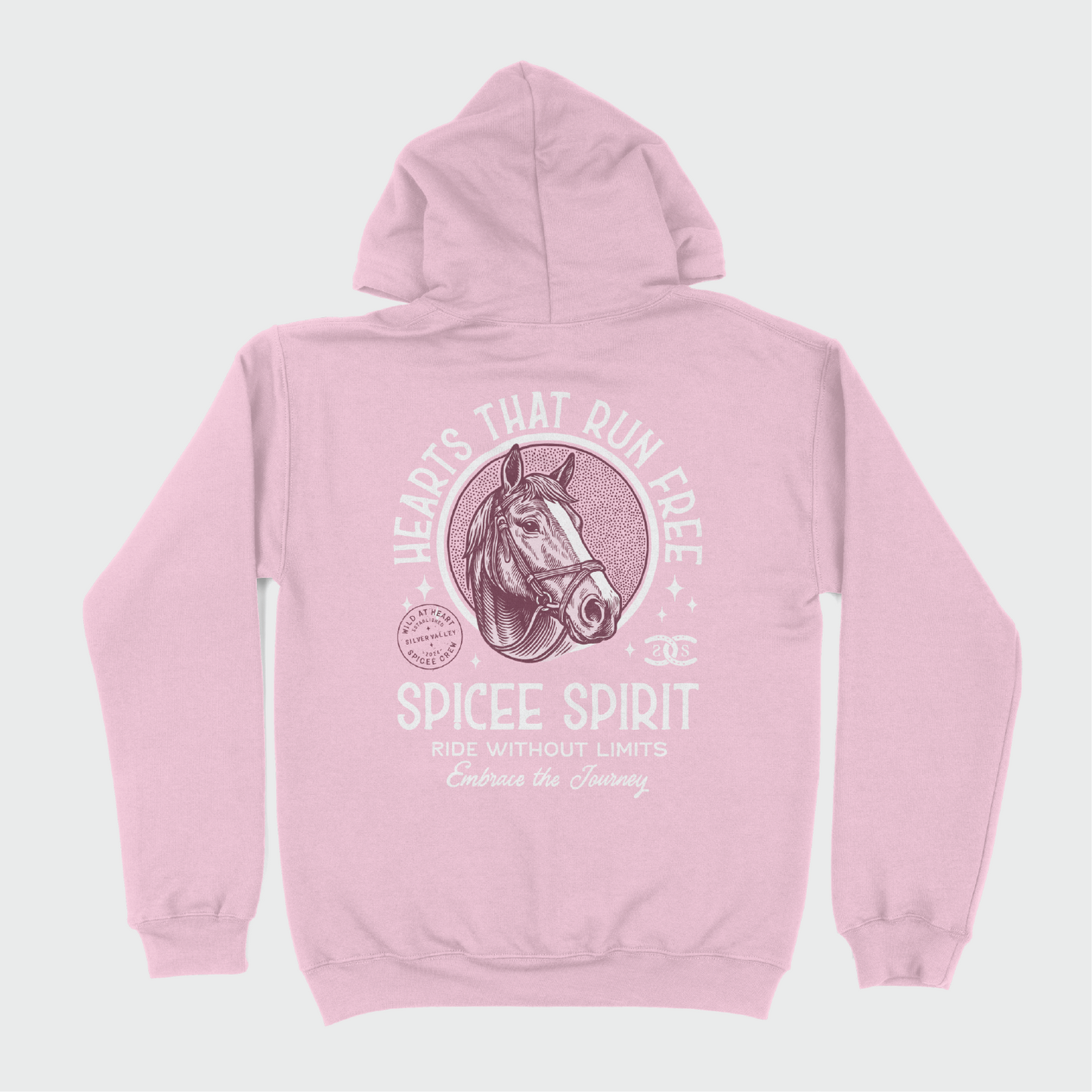 Hearts That Run Free | Light Pink | Hoodie