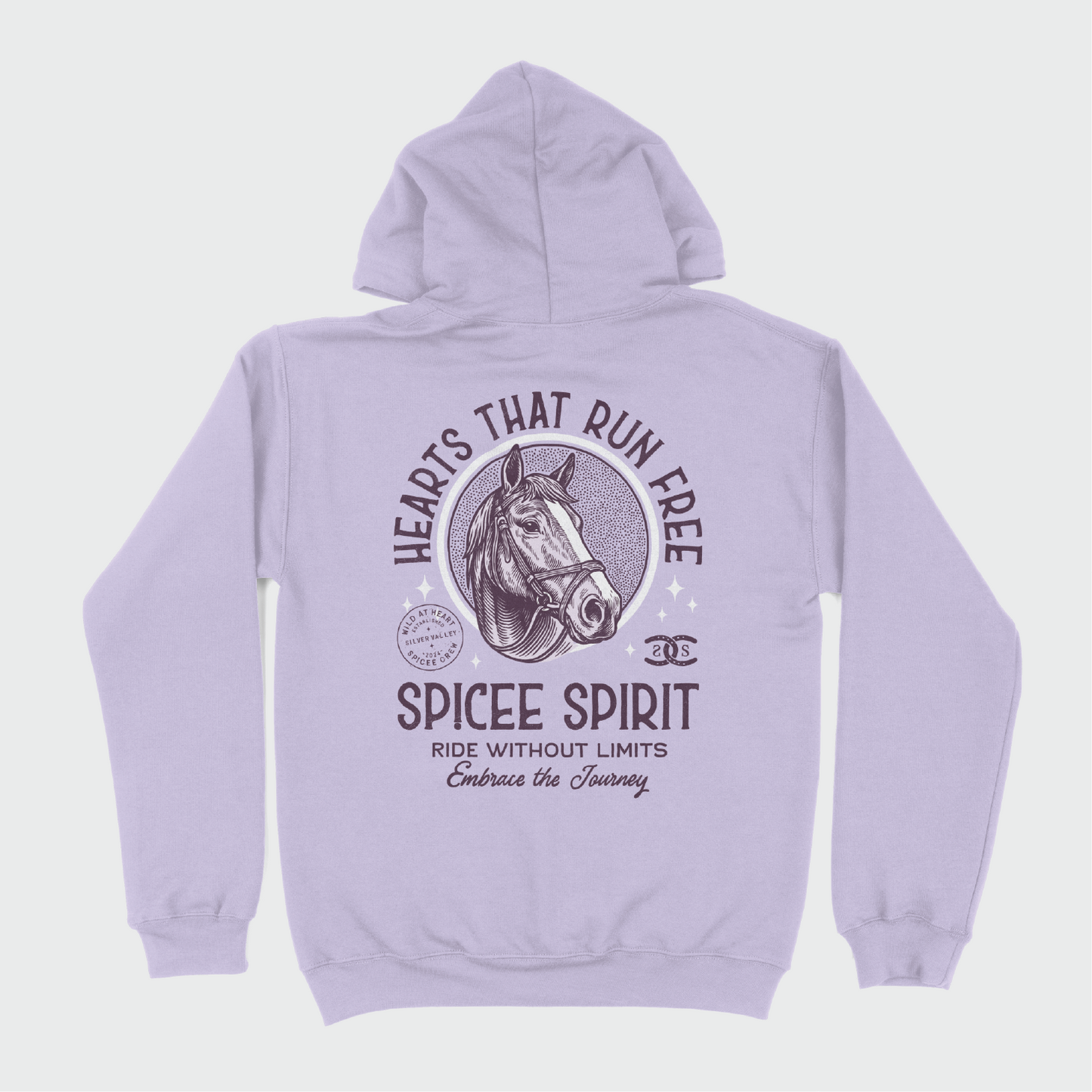 Hearts That Run Free | Orchid | Hoodie