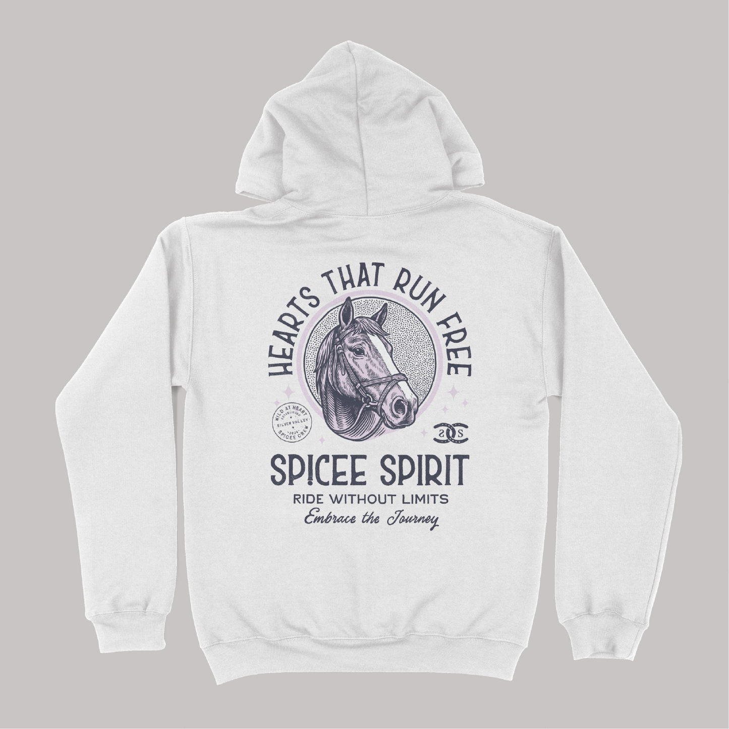 Hearts That Run Free | White | Hoodie