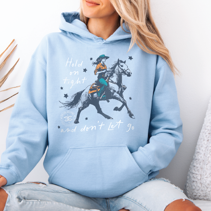 Hold On Tight | Light Blue | Hoodie