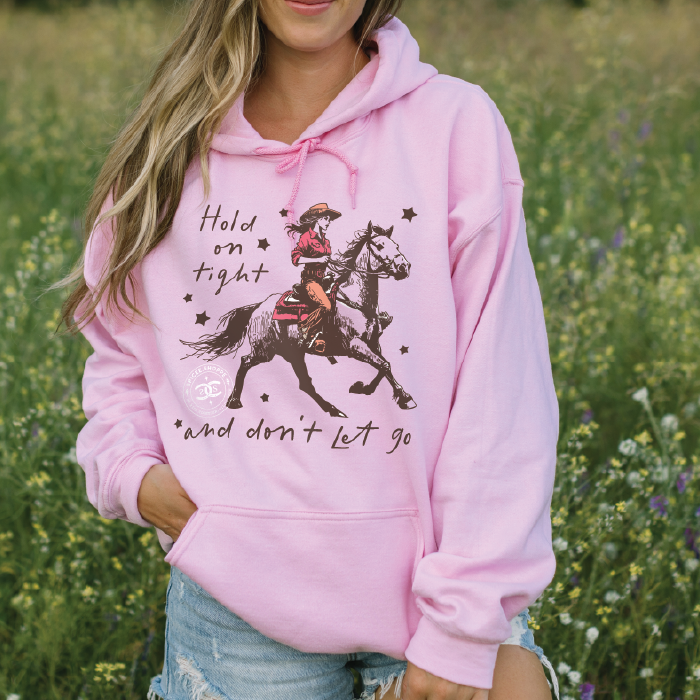 Hold On Tight | Light Pink | Hoodie
