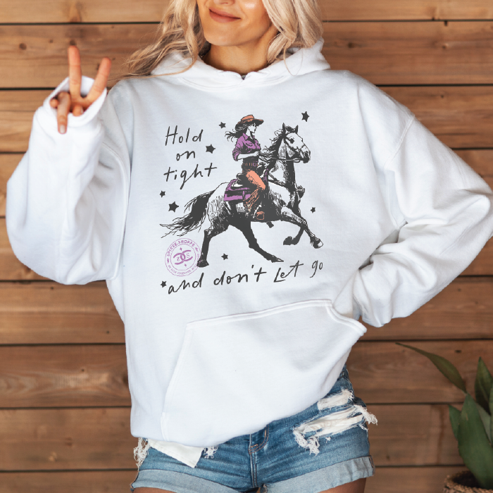 Hold On Tight | White | Hoodie