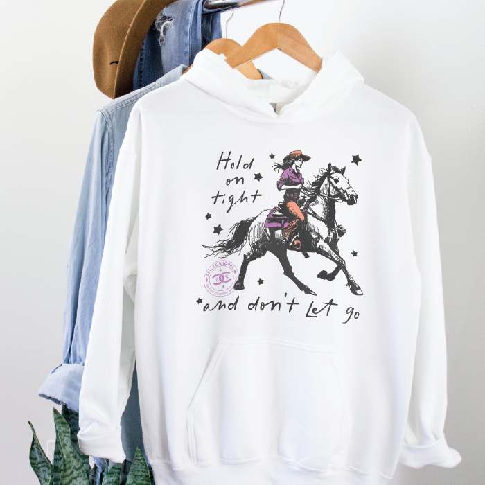 Hold On Tight | White | Hoodie
