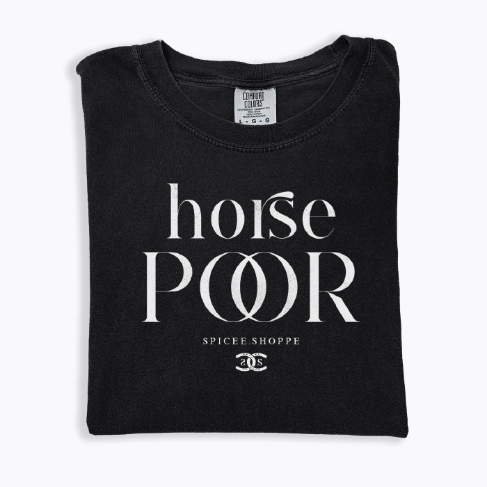Horse Poor | Black | Tee Shirt