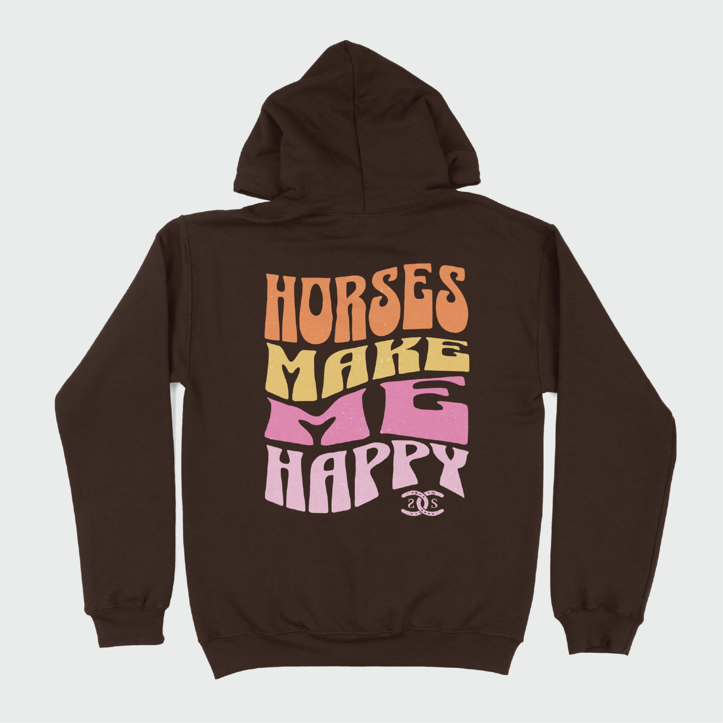 Horses Make Me Happy | Chocolate | Hoodie