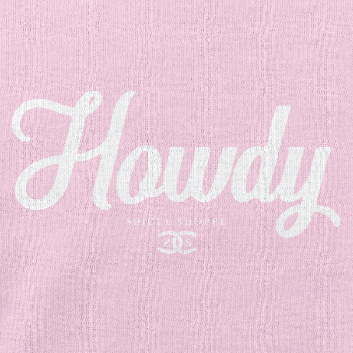 Howdy | Light Pink | Sweatshirt