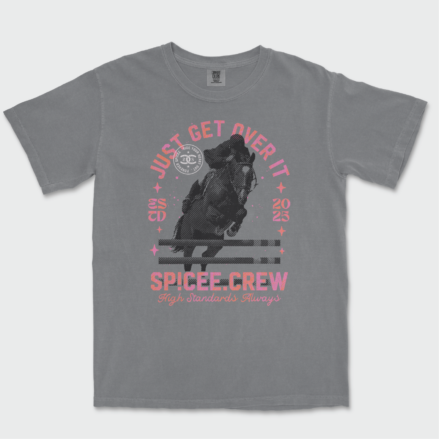 Just Get Over It | Grey | Tee Shirt