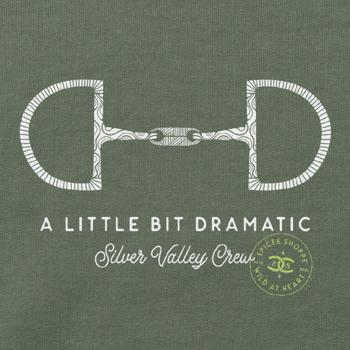 Little Bit Dramatic | Army Green | Sweatshirt