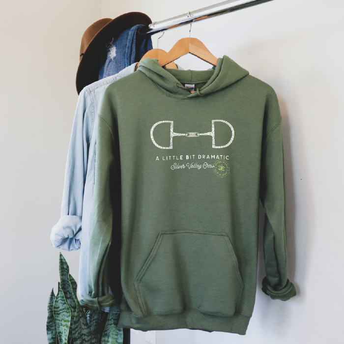 Little Bit Dramatic | Army Green | Hoodie