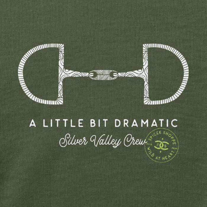 Little Bit Dramatic | Army Green | Hoodie