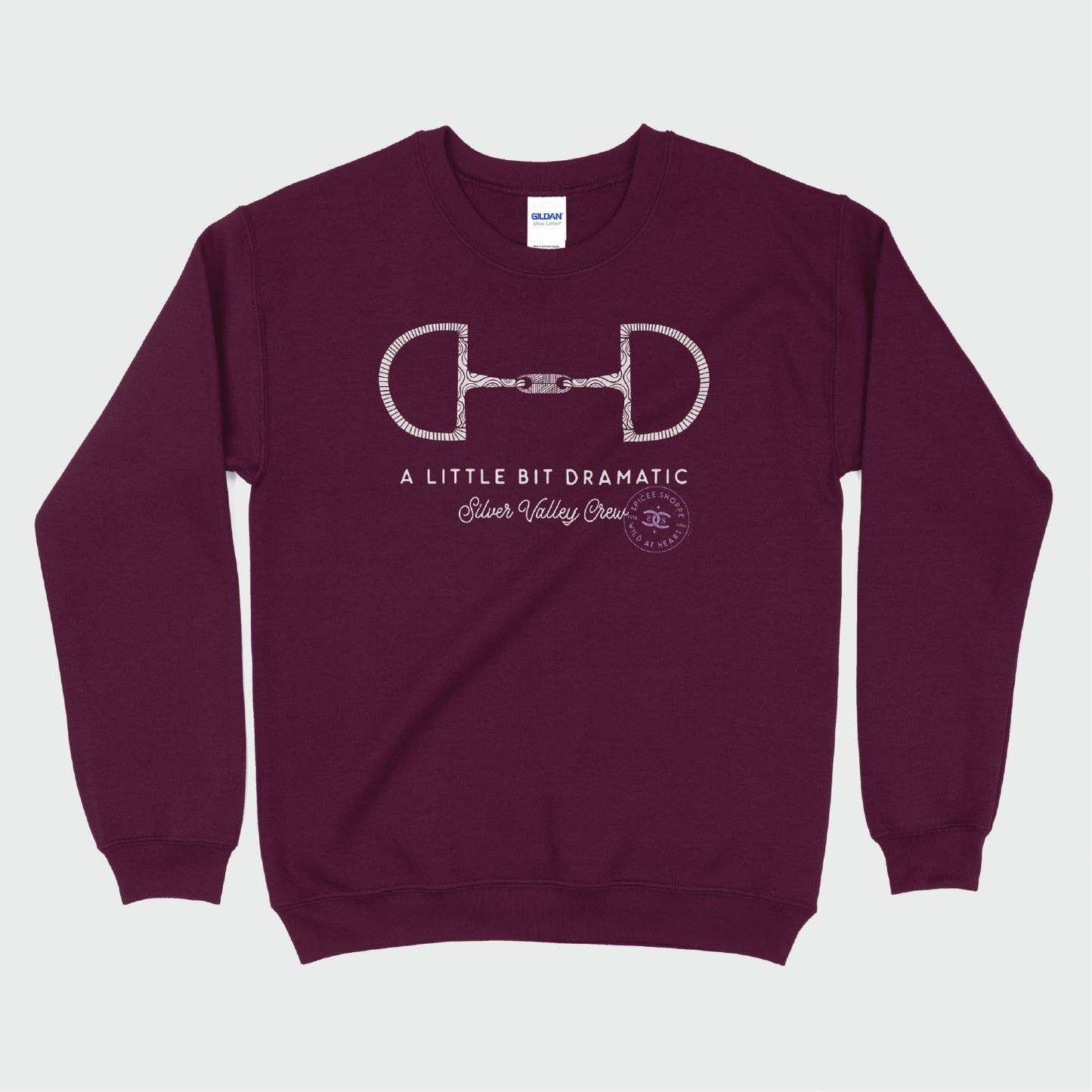 Little Bit Dramatic | Maroon | Sweatshirt