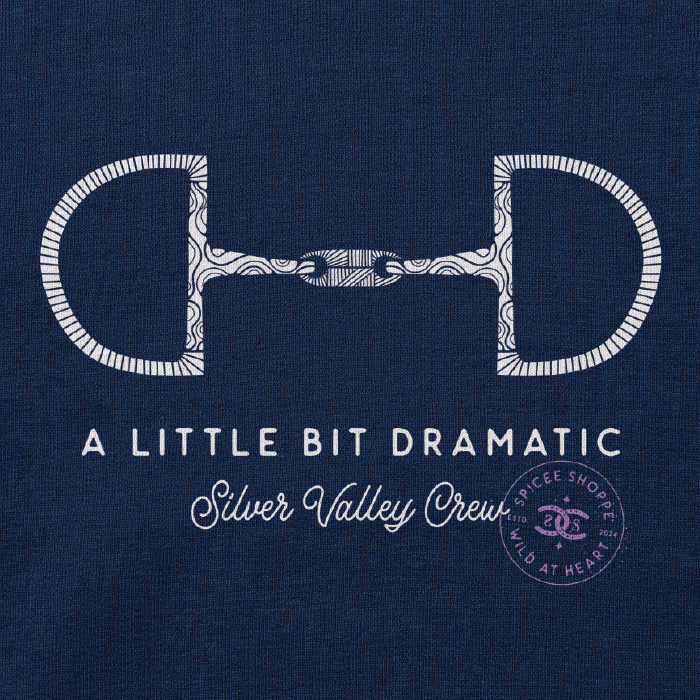 Little Bit Dramatic | Navy | Sweatshirt