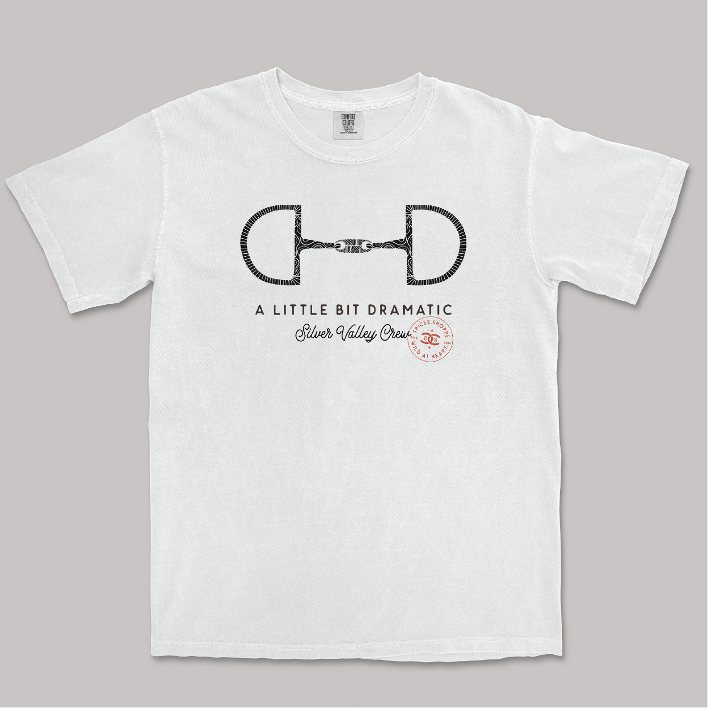 Little Bit Dramatic | White | Tee Shirt