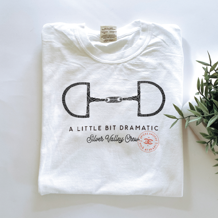 Little Bit Dramatic | White | Tee Shirt