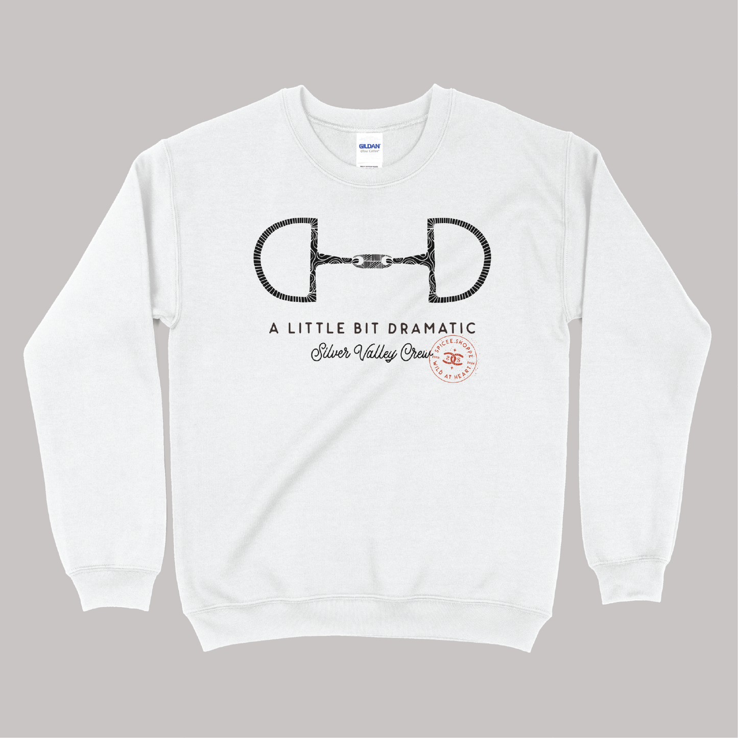 Little Bit Dramatic | White | Sweatshirt