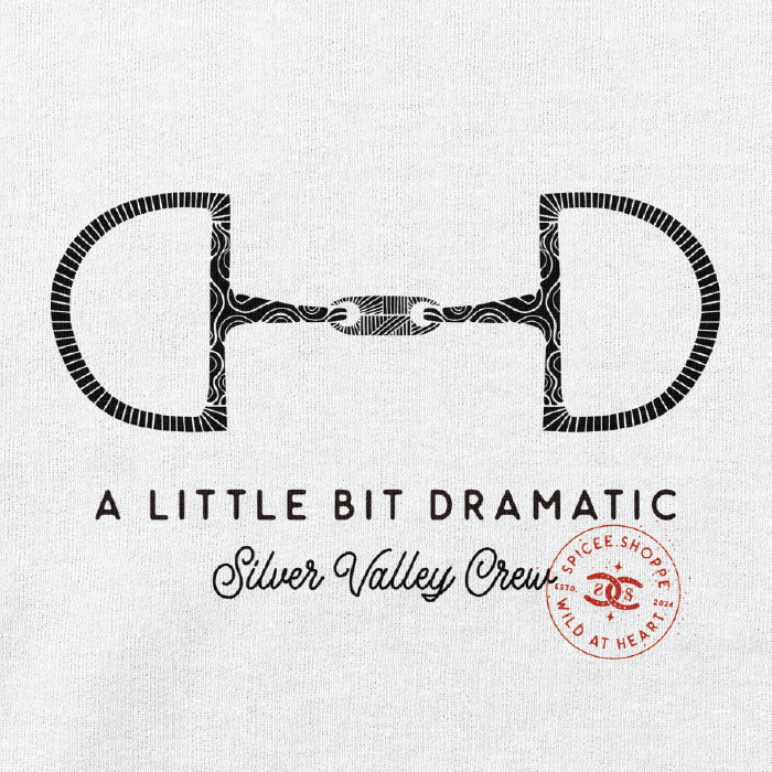 Little Bit Dramatic | White | Sweatshirt