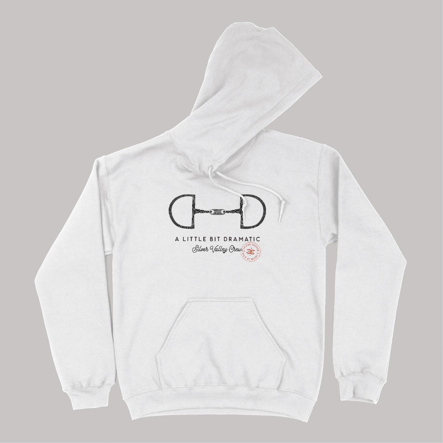 Little Bit Dramatic | White | Hoodie