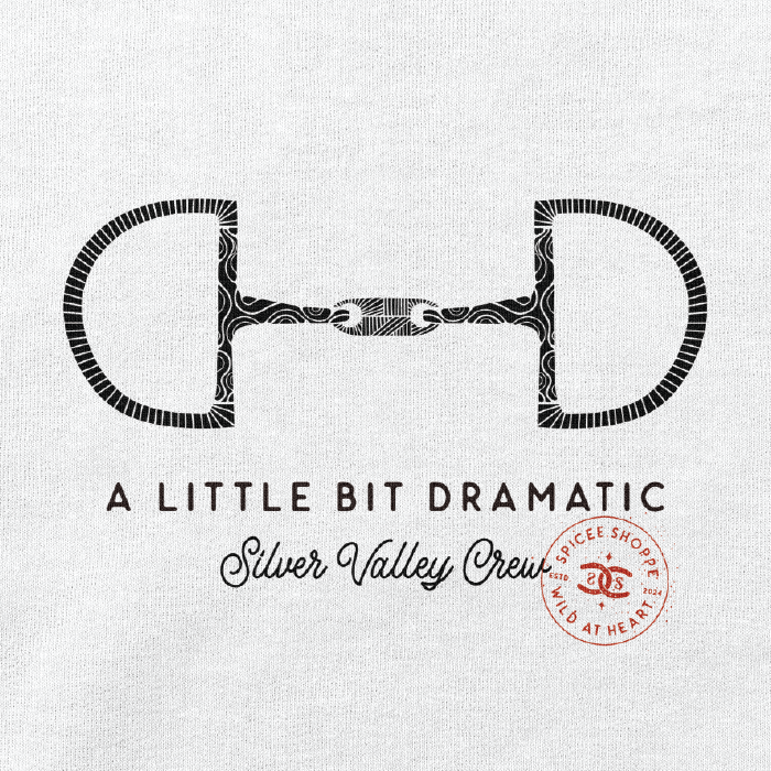 Little Bit Dramatic | White | Hoodie