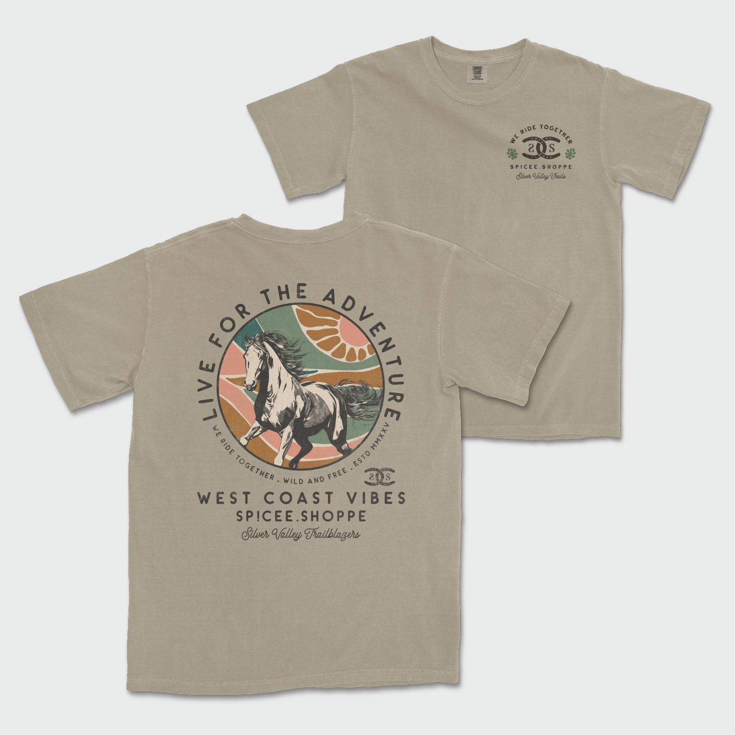 Live For The Adventure | Khaki | Tee Shirt