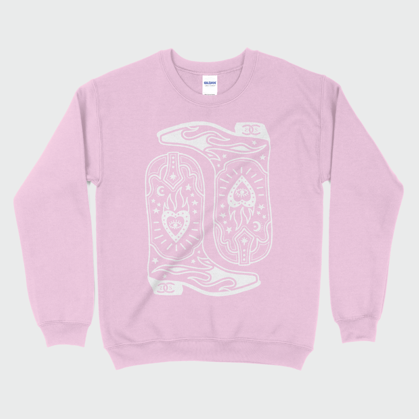Boots & Bravado | Light Pink | Sweatshirt