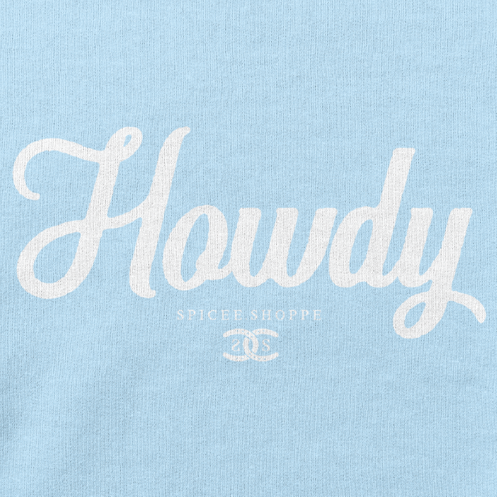Howdy | Light Blue | Sweatshirt
