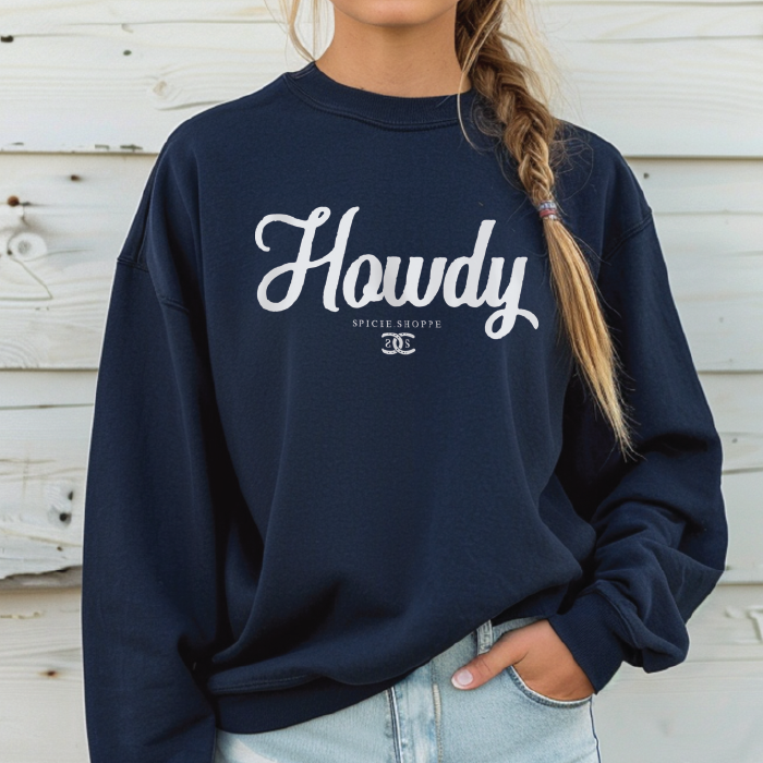 Howdy | Navy Blue | Sweatshirt