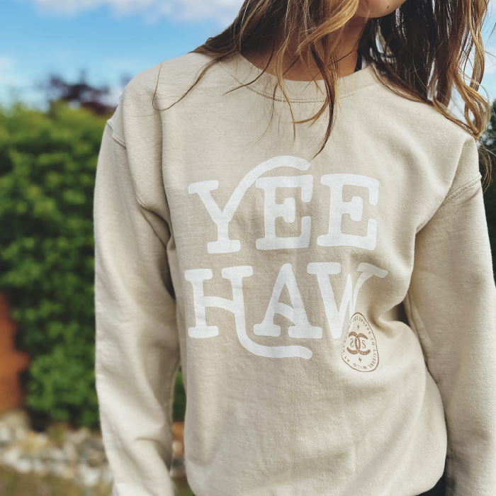 Yee-Haw | Sand | Sweatshirt